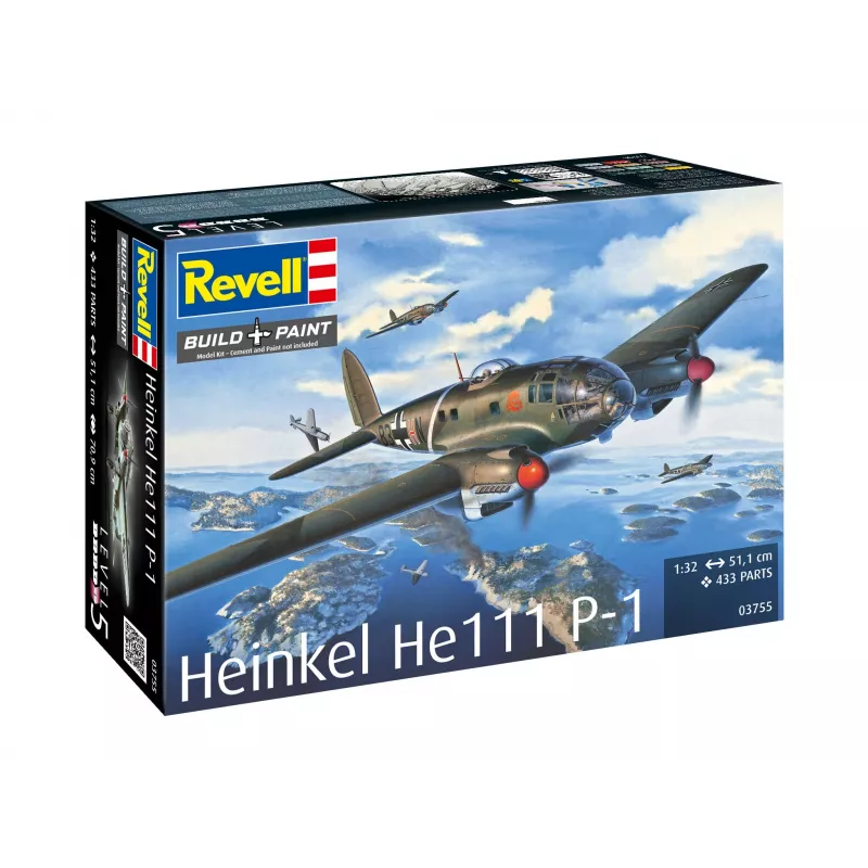 Revell Heinkel He 111P-1 Plastikmodellbausatz, 1:32 (03755)