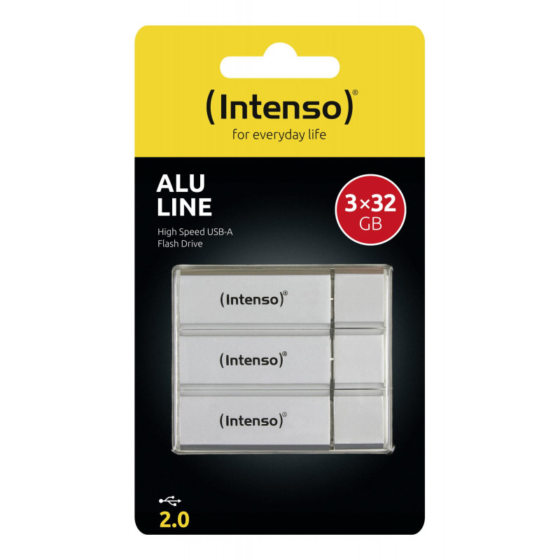 Intenso 3521483 USB-Stick, 32 GB, USB Type-A 2.0, Silber