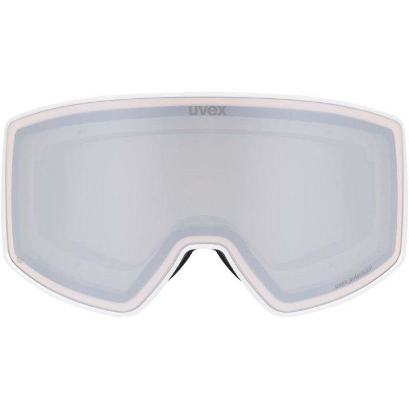 UVEX Scenic P Skibrille, Weiß/Silber