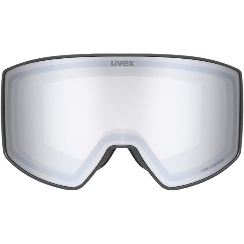 UVEX Scenic P Skibrille, Schwarz/Silber