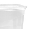 keeeper Fredo Fresh Aufbewahrungsdosen-Set, 3 x 1,0 L, rechteckig, transparenter Boden, grauer Deckel