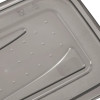 keeeper Fredo Fresh Aufbewahrungsdosen-Set, 3 x 1,0 L, rechteckig, transparenter Boden, grauer Deckel
