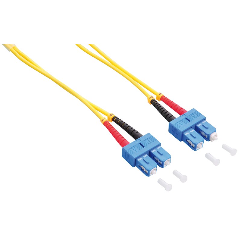 LogiLink FP0SC10 LWL-Patchkabel SC/SC OS2 9/125 µm Duplex, 10 m, Gelb
