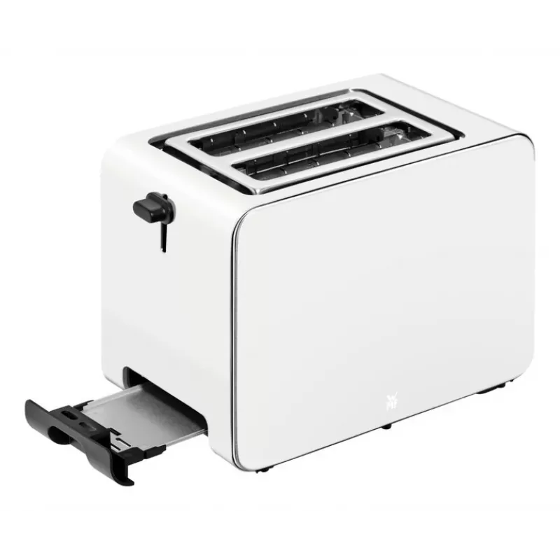 WMF Stelio 414210001 Toaster, 2 Scheiben, Edelstahl, Paper Grey, 1050 W