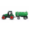 Amewi Metall-Traktor mit Tankanhänger, 1:64, RTR, grün