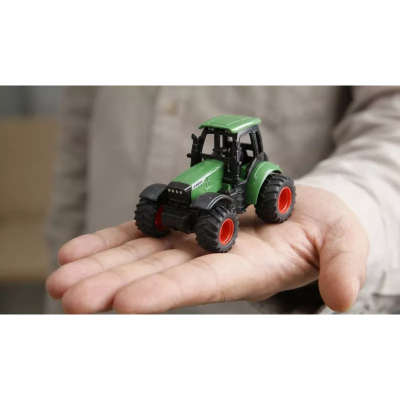 Amewi Metall-Traktor mit Anhänger, 1:64, RTR, grün