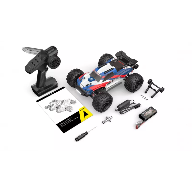 Amewi Hyper Go Truggy V2 brushless 4WD, 1:16, RTR, blau/rot