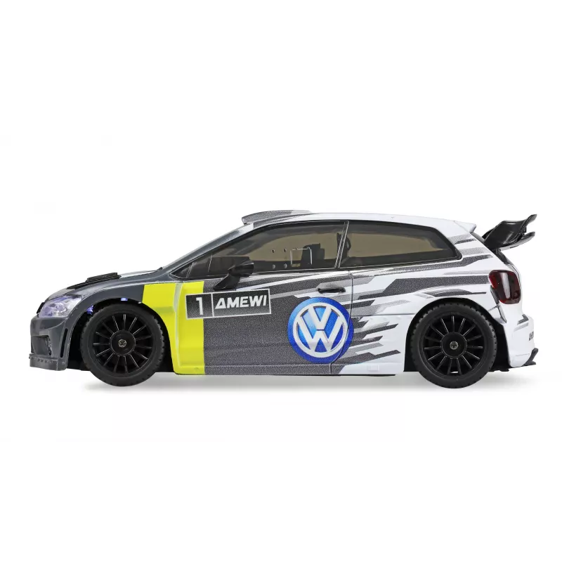 Amewi VW Polo R WRC Rally-/Drift-Fernlenkauto, 4WD, 1:28, RTR, grau