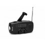 Vakoss FM-3660K FM/AM-Notfallradio mit Dynamo, Taschenlampe, Powerbank und Solarpanel, 2000 mAh