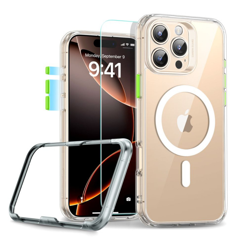 ESR Classic Pro Set HaloLock MagSafe Hülle mit Panzerglas für Apple iPhone 16 Pro Max, transparent