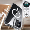ESR Classic Hybrid Kickstand HaloLock MagSafe Hülle mit gehärtetem Glas für Apple iPhone 16 Plus, transparent