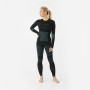 Viking Ilsa Thermoaktiv-Unterwäsche-Set für Damen, Schwarz-Grün, Größe M