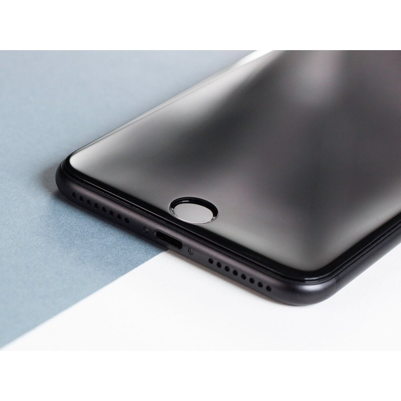 3MK HardGlass Max Privacy Panzerglas für Apple iPhone 7, Schwarz
