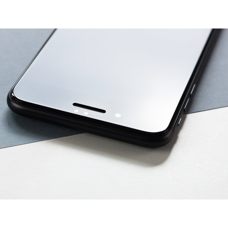 3MK HardGlass Max Privacy Panzerglas für Apple iPhone 7, Schwarz