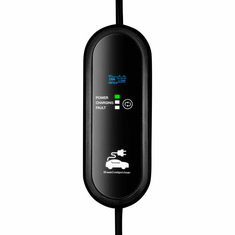Akyga AK-EC-18 Elektroauto-Ladegerät Typ 1 LCD, 1-phasig 16 A 3,8 kW, 5 m