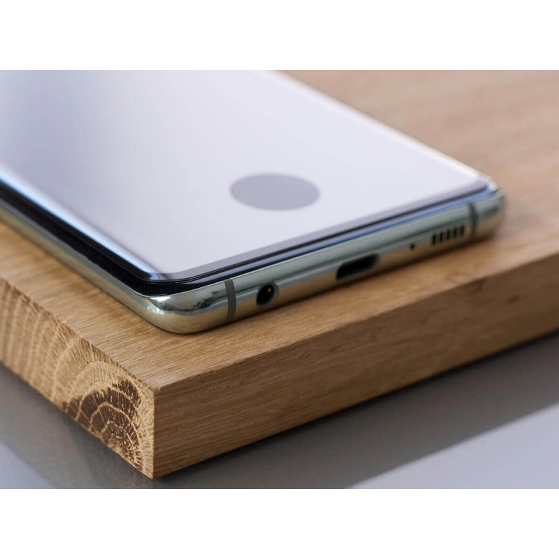 3MK HardGlass Max Sensor-Dot gehärtetes Glas für Samsung Galaxy S10, schwarz