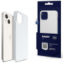 3MK Hardy Case MagSafe Apple iPhone 14 Plus / 15 Plus Silikonhülle, weiß