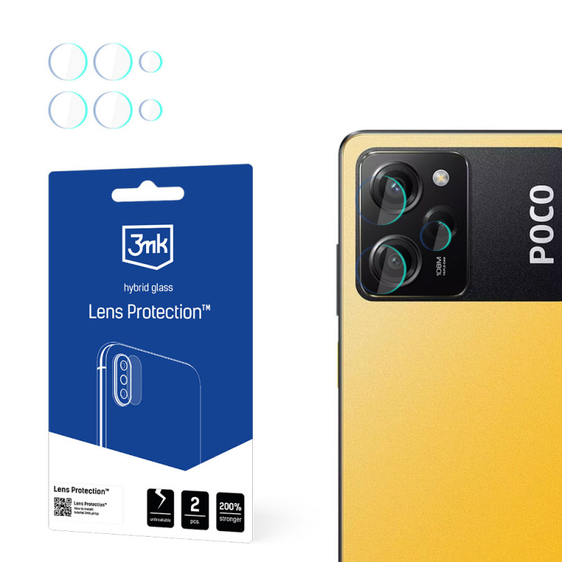 3MK Lens Protect POCO X5 Pro 5G Kameraglas-Schutz (4 Stück), 3MK4630