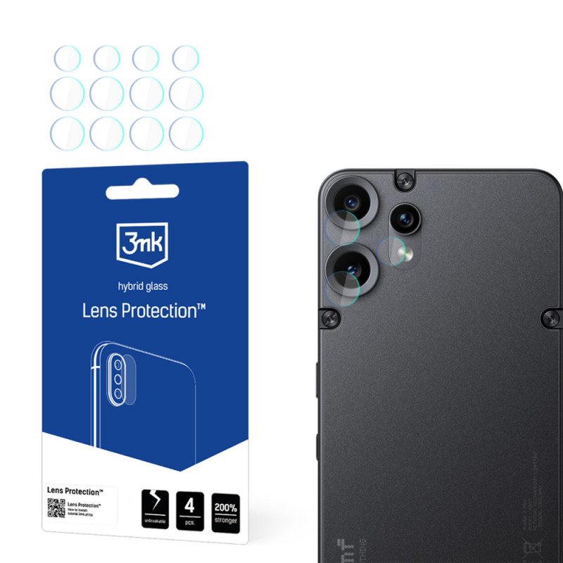 3MK Lens Protection Hybrid-Kameraobjektivglas für CMF Phone 2 Pro by Nothing (4 Stk.)