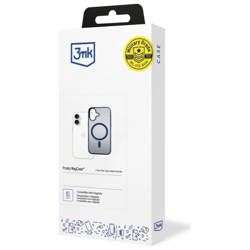 3MK Frosty MagCase für Apple iPhone 17, blau