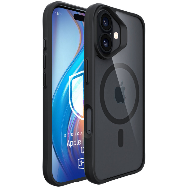 3MK Satin Armor MagCase für Apple iPhone 17, schwarz