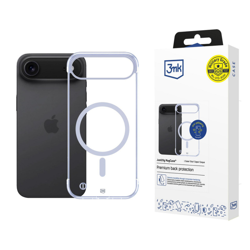 3MK Just20g MagCase Hülle für Apple iPhone Air, Transparent