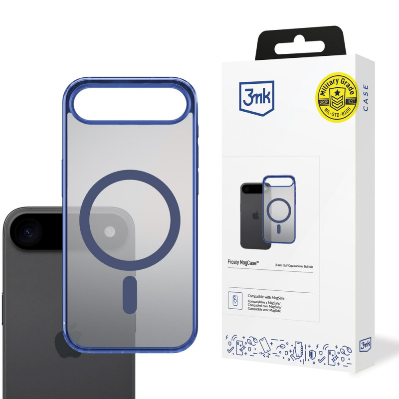 3MK Frosty MagCase Apple iPhone Air Hülle, Blau