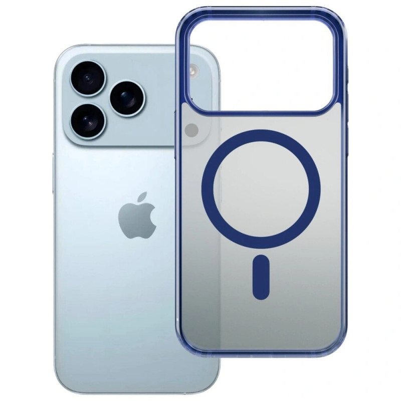 3MK Frosty MagCase Apple iPhone 17 Pro Hülle, Blau