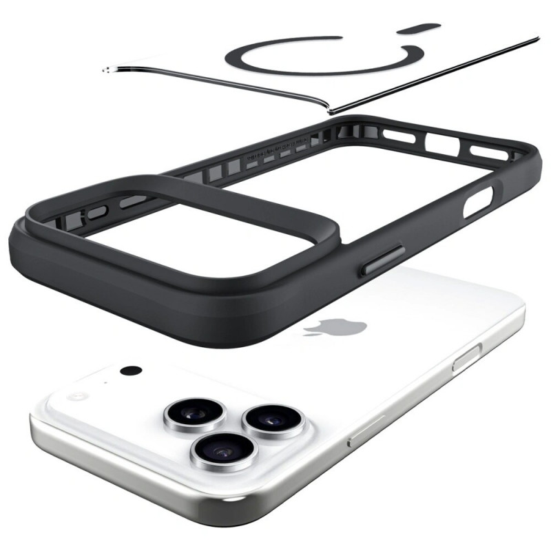 3MK Satin Armor MagCase Hülle für Apple iPhone 17 Pro, Transparent Black