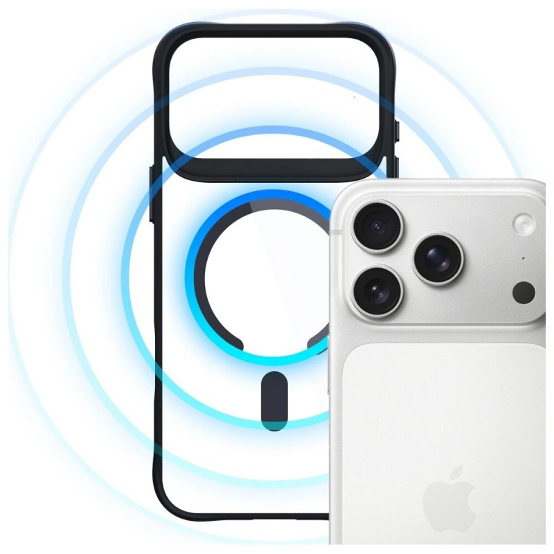 3MK Satin Armor MagCase Hülle für Apple iPhone 17 Pro, Transparent Black