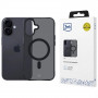 3MK Smoke Matt MagCase Hülle für Apple iPhone 17, Schwarz