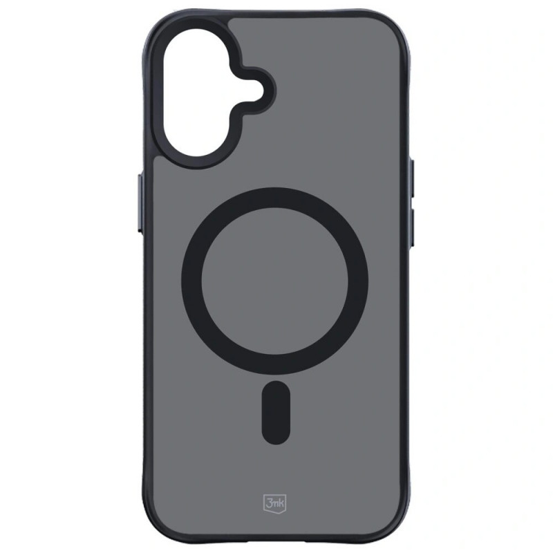 3MK Smoke Matt MagCase Hülle für Apple iPhone 17, Schwarz