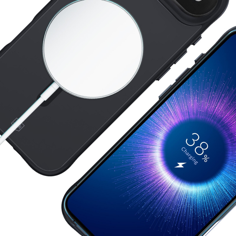 3MK Smoke Matt MagCase Hülle für Apple iPhone Air, Schwarz