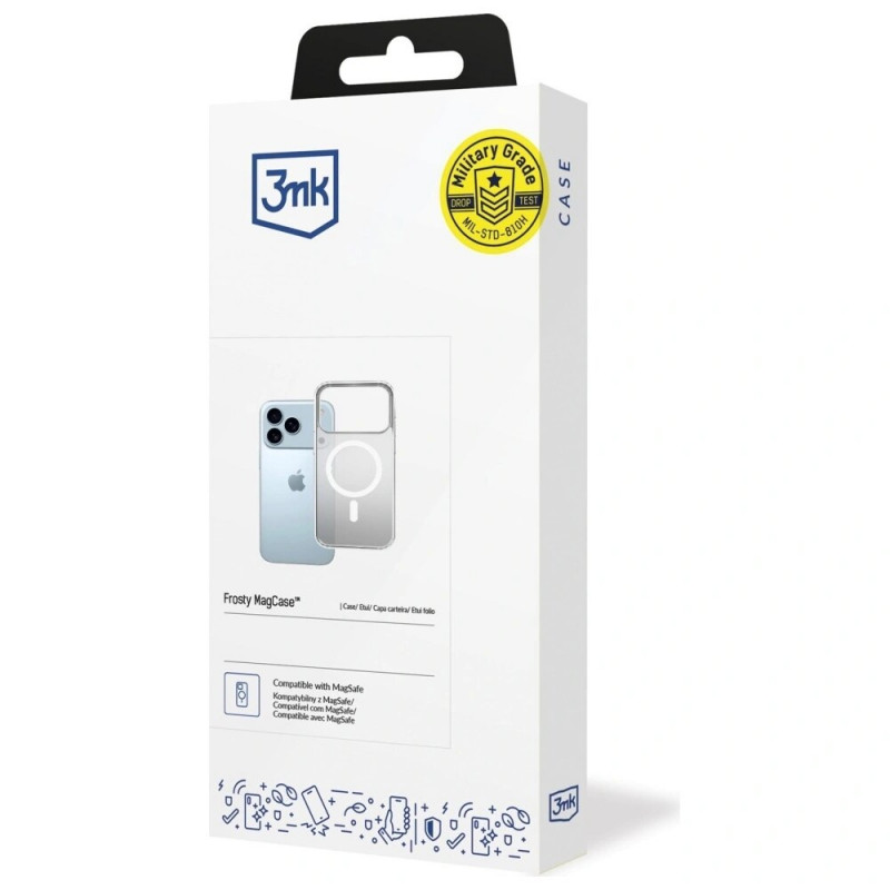 3MK Frosty MagCase Apple iPhone 17 Pro Hülle, Weiß