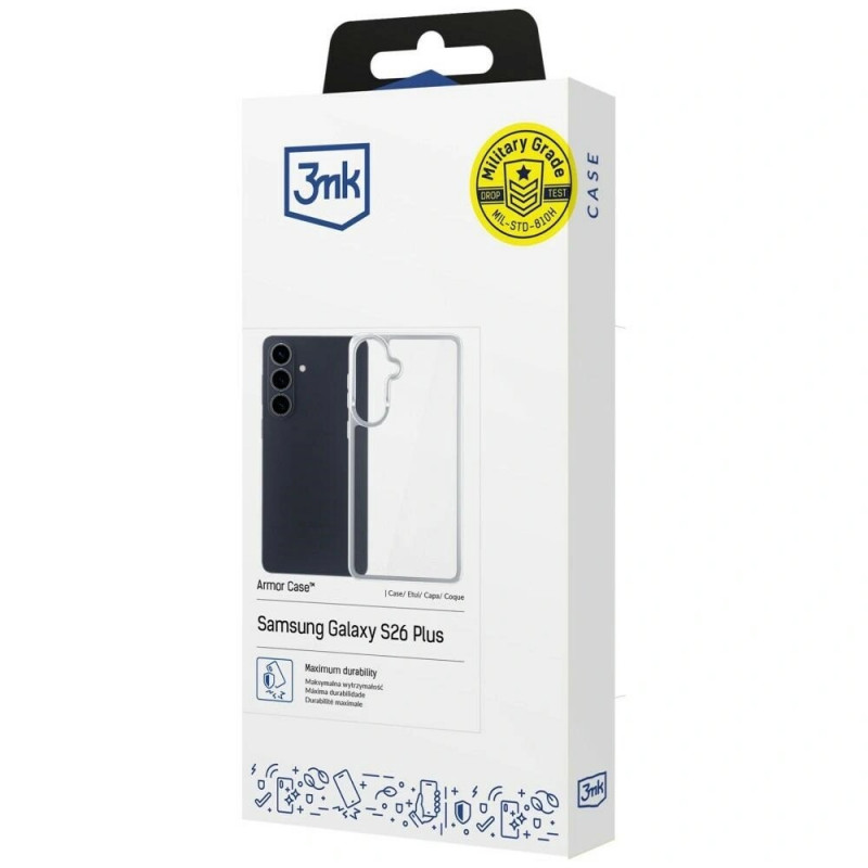 3MK Armor Case für Samsung Galaxy S26, transparent