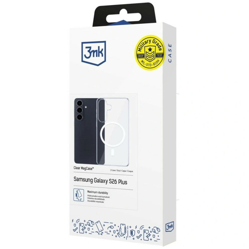 3mk Clear MagCase Samsung Galaxy S26 Schutzhülle, transparent