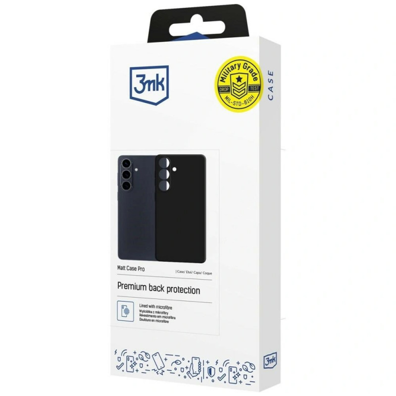 3mk Matt Case Pro Samsung Galaxy S26 Schutzhülle, schwarz