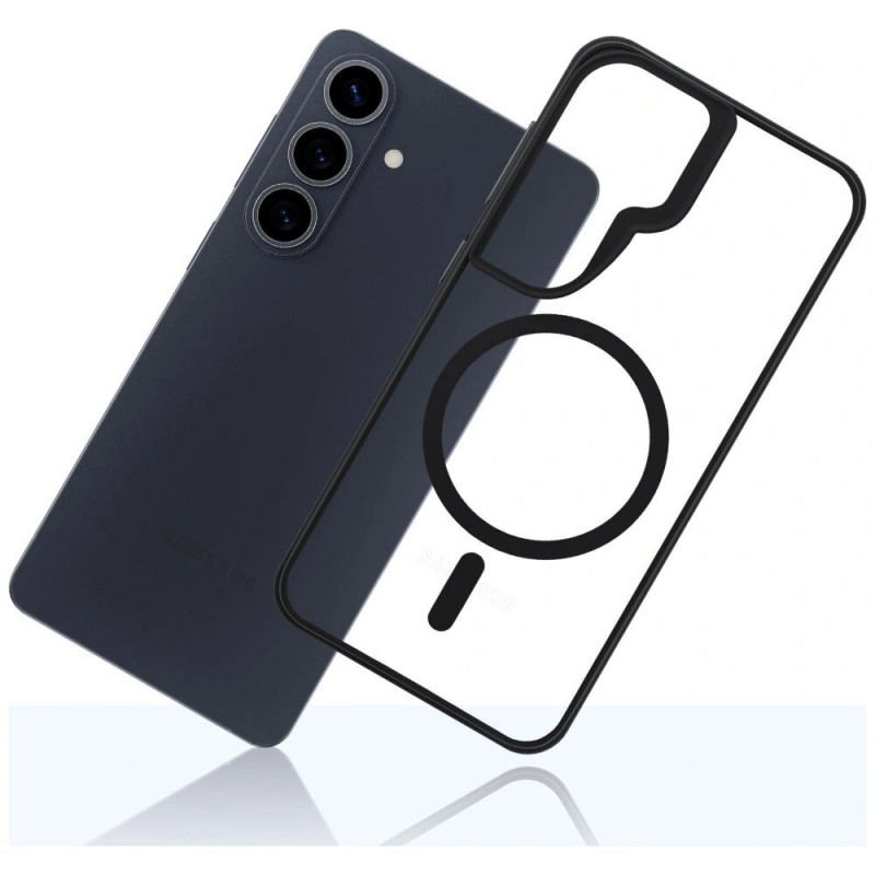 3mk Satin Armor MagCase Samsung Galaxy S26 Schutzhülle, transparent schwarz