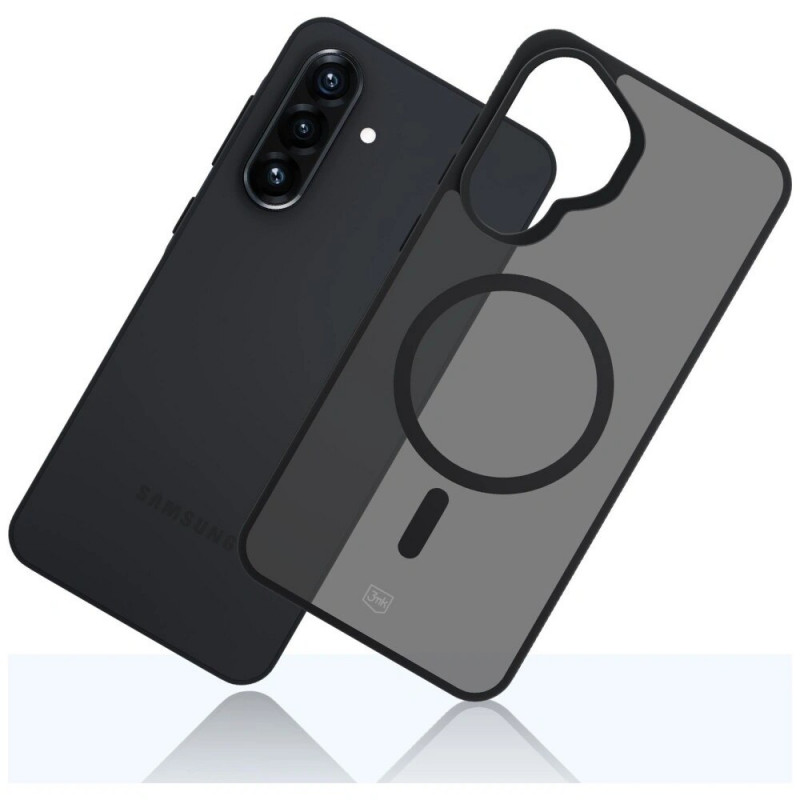 3MK Smoke MagCase Samsung Galaxy A37 Smartphone-Hülle, rauchschwarz