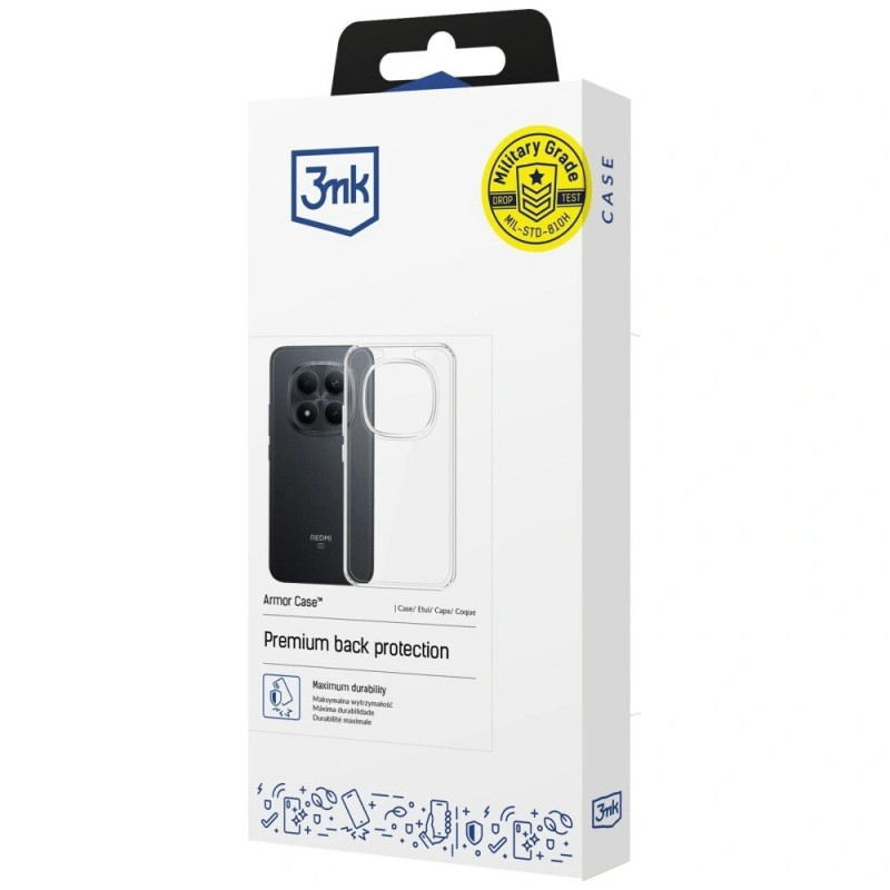 3MK Armor Case für Xiaomi Redmi Note 15 Pro+ 5G, transparent