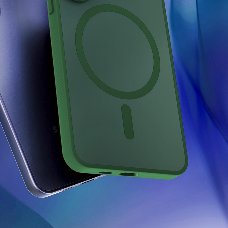 3MK Smoke MagCase für Apple iPhone 16, grün