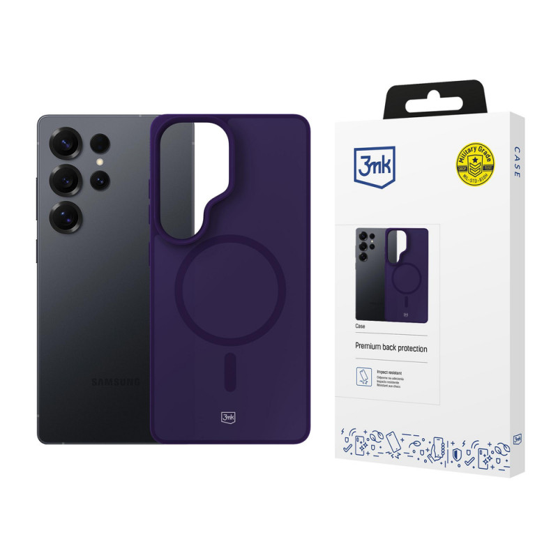 3MK Smoke MagCase für Samsung Galaxy S25 Ultra, lila