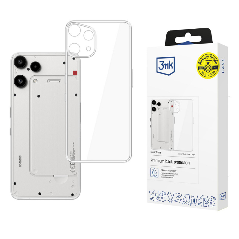 3MK Clear Case für Nothing Phone (3a) Lite, transparent