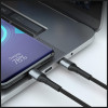 3MK Hyper Cable N-SERIES USB-C-auf-USB-C-Kabel, 1,5 m, 100 W, Schwarz