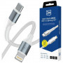 3MK Hyper Cable N-SERIES USB-C-auf-Lightning-Kabel, 1 m, 27 W, Weiß