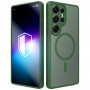 3MK Misty MagCase Magnetische Hülle für Samsung Galaxy S25 Ultra, Grün