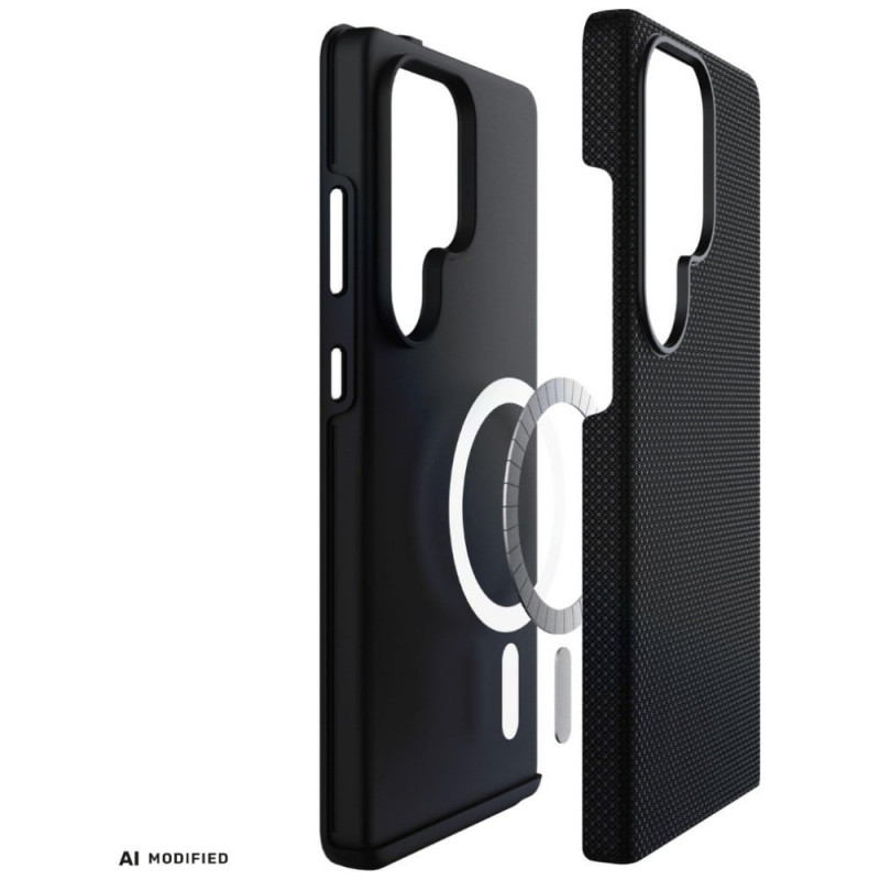 3MK Fortis MagCase Samsung Galaxy S24 Ultra Hülle, schwarz