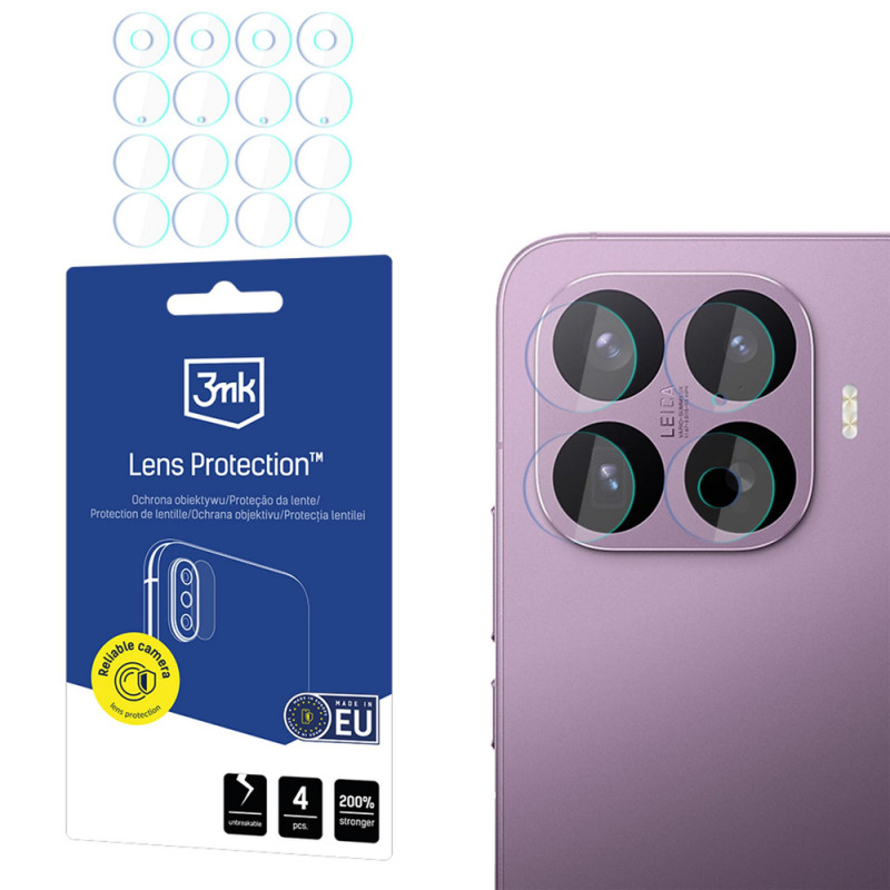 3MK Lens Protection Xiaomi 17T Pro Kameraobjektivglas aus Hybridglas (4 Stk.)