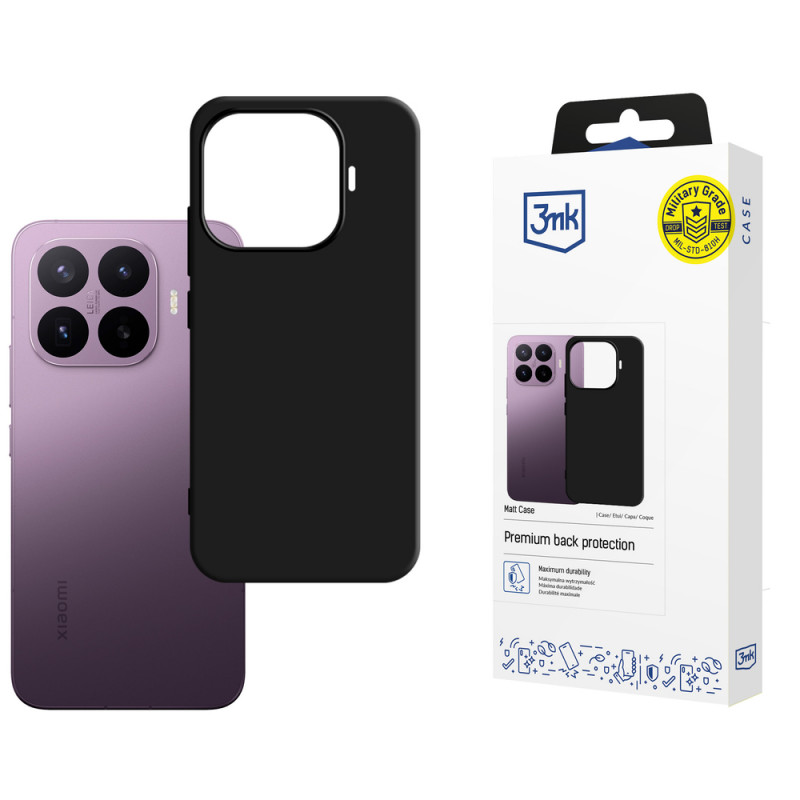 3MK Matt Case Xiaomi 17T Pro Handyhülle, schwarz