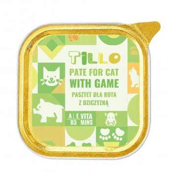 TILLO Pate Game Nassfutter für Katzen, 100 g